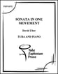 Sonata in One Movement Tuba and Piano P.O.D. cover